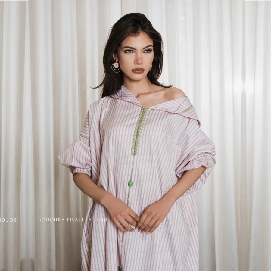 DJELLABA MIIRAJ ROSÉ - MKHAZANIA – Image 3